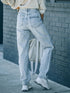 'Jemma' Asymmetric Distressed Jeans - Celes Fashion